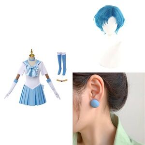 Sailor Moon cosplay Sailor Mercury costume woman size x-small
